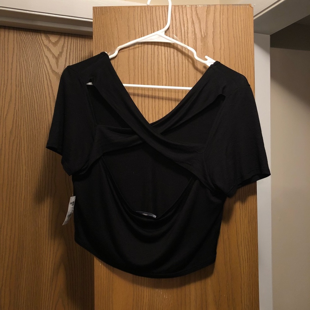 Black crop top